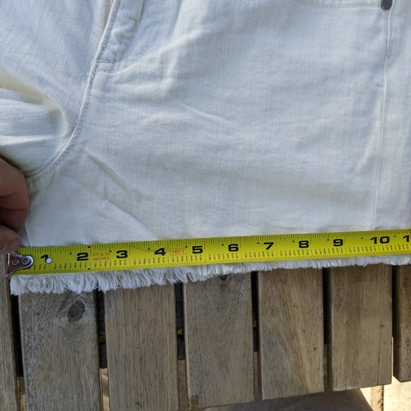 FC Jeans Women's Short Denim White - Picture 3 of 5